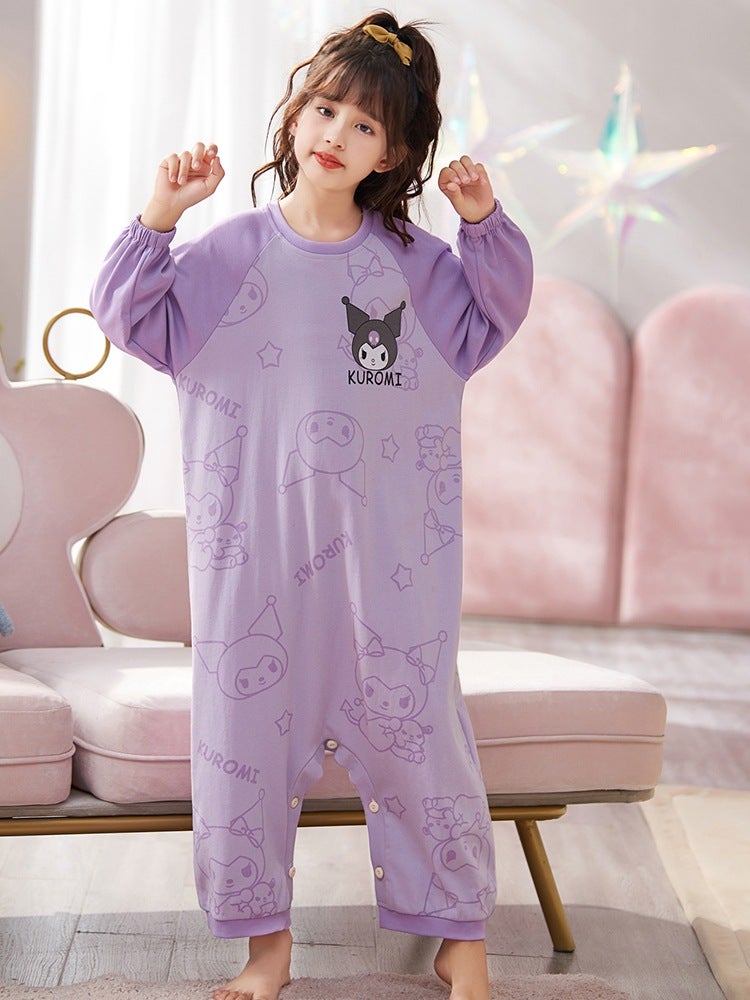Kulomi Children'S Pajamas Girls' Comfortable Pajamas Suit Lightweight Comfortable Pajamas Cotton Sleeping Bag - Image 4